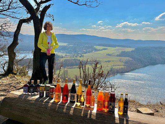 Unser Sortiment mit Blick über den Edersee