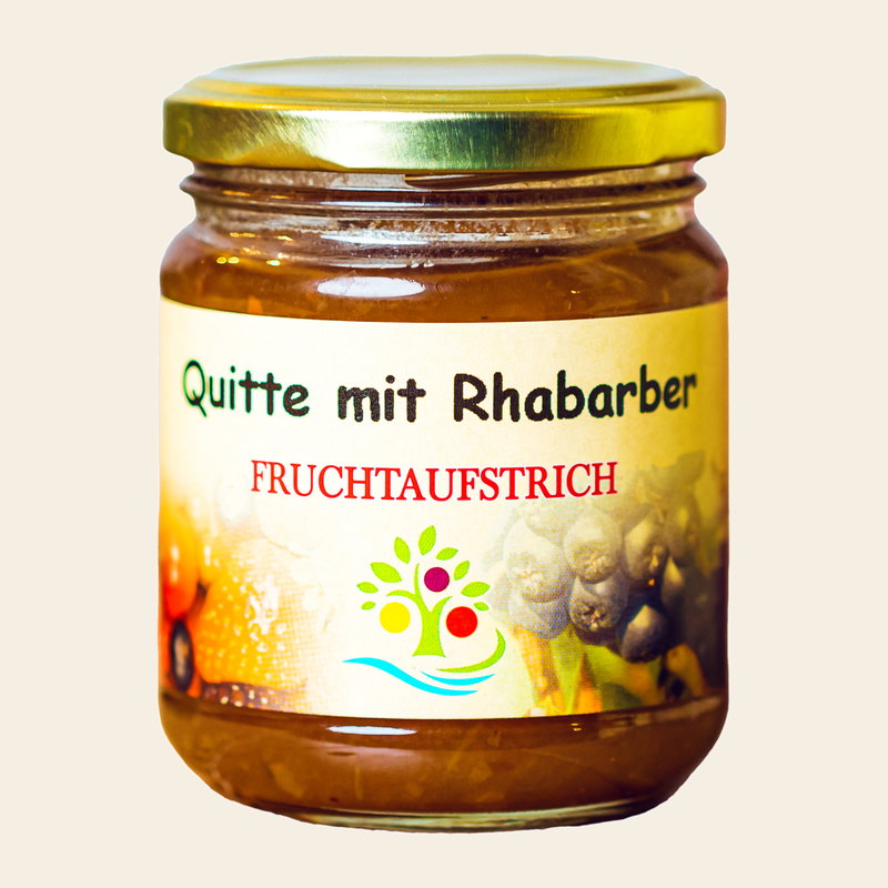 Quitte mit Rhabarber Fruchtaufstrich