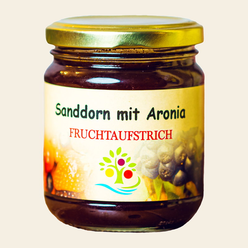 Sanddorn mit Aronia Fruchtaufstrich