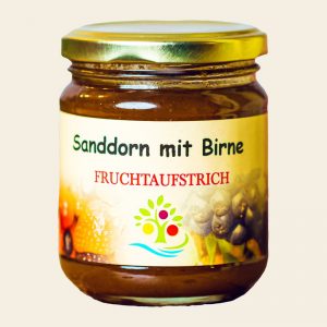Sanddorn mit Birne Fruchtaufstrich